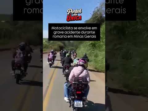 Motociclista se envolve em grave acidente durante romaria em Minas Gerais