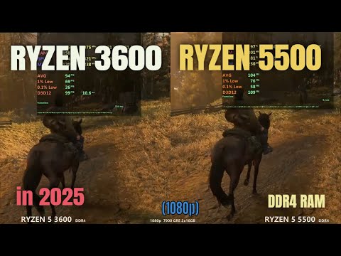 Ryzen 5500 vs Ryzen 3600 in 2025