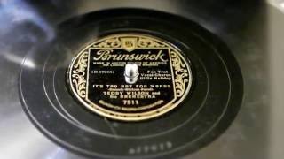 "It's Too Hot For Words" - Teddy Wilson and his Orchestra (v/Billie Holiday)