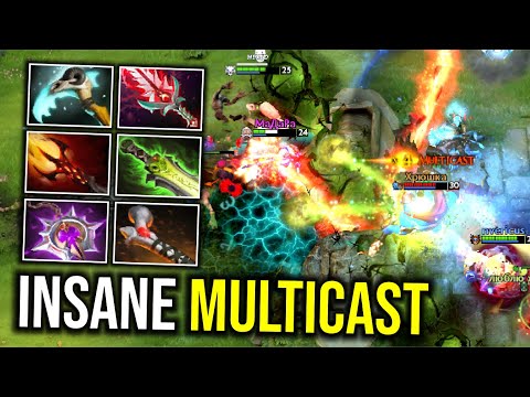 INSANE MULTICAST..!! 6 Casting Item Ogre Insane Multicast by Goodwin 7.25 | Dota 2