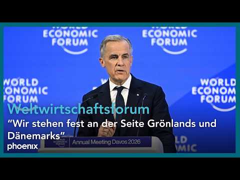 Weltwirtschaftsforum: Rede von Kanadas Premierminister Mark Carney | 20.01.26