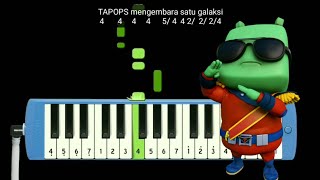 Download lagu Not Pianika TAPOPS Song - Boboiboy Galaxy mp3
