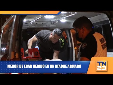 Menor de edad herido en un ataque armado