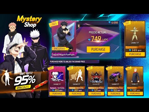 Jujutsu Kaisen Mystery Shop l Free Fire New Event l Ff New Event l New Mystery Shop in Free Fire