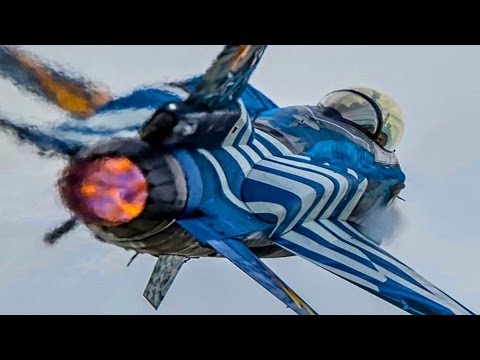"ZEUS" F-16 Aerobatic Airshow Display - Athens Flying Week