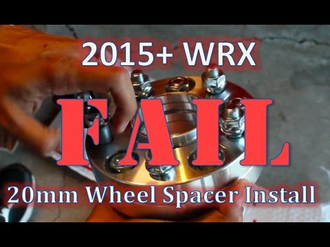2017 WRX 20mm Wheel Spacer Install Fail!