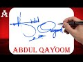 Abdul Qayoom Name Signature Style - A Signature Style - Signature Style of My Name Abdul Qayoom