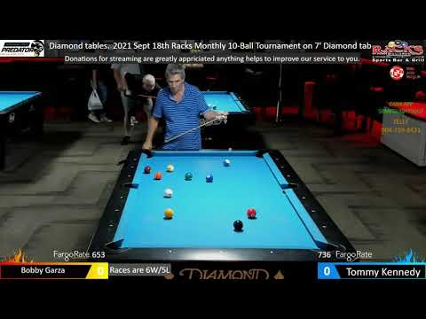 Tommy Kennedy vs Bobby Garza | 2021 Racks Billiards Sanford, FL Monthly 10-Ball  9/18 Match #5