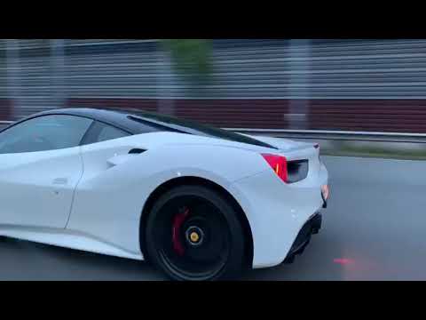 Ferrari 488 GTB spitting FLAMES!!!