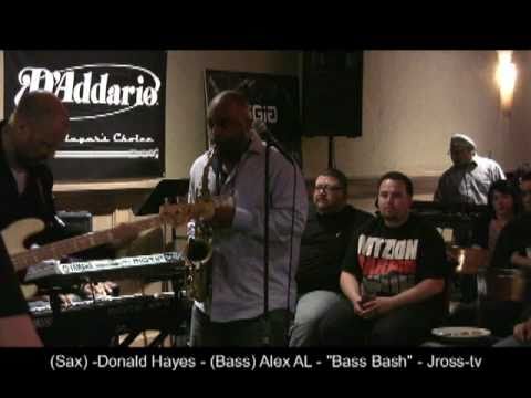 James Ross @ (Saxophonist) - Donald Hayes & (Bassist) Alex AL - "Live In Concert" - Jross-tv