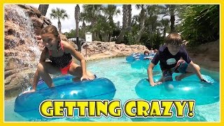 THE KIDS GET WILD IN THE LAZY RIVER! | We Are The Davises