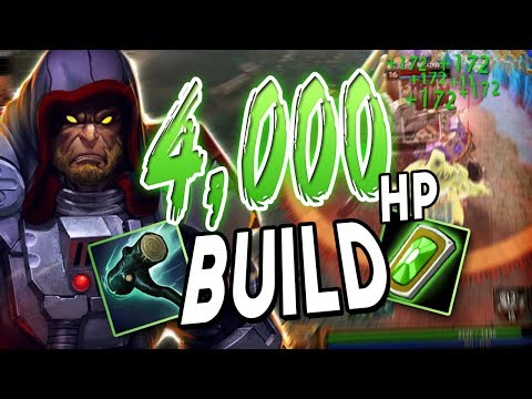 Smite: 4,000 HP Sun Wukong Build - 1k HP HEALS?