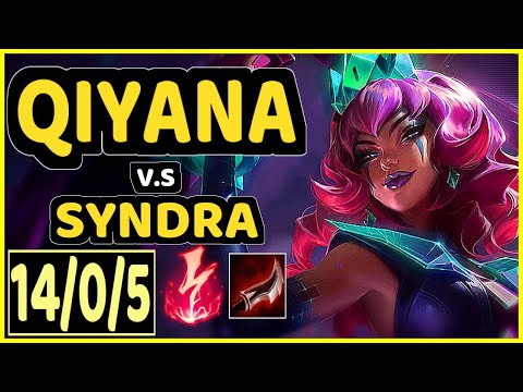 PRETTY (QIYANA) vs SYNDRA - 14/0/5 KDA MID CHALLENGER GAMEPLAY - EUW