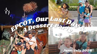 EPCOT & A FIREWORKS DESSERT PARTY AT THE MAGIC KINGDOM I Walt Disney World Vlog, Day 6, June 2024