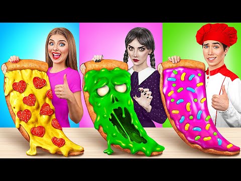 Wednesday vs Grandma Cooking Challenge | Funny Food Hacks by Multi DO Challenge