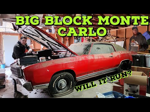 FORGOTTEN 1971 BUILT Big Block Monte Carlo - Will it Run Again?
