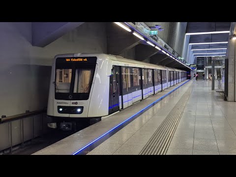 Metró Budapest | Mitfahrt in der kompl M4 von Keleti pályudvar bis Kelenföld vasútállomás im AM4-M4 