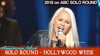 Gabby Barrett sings  &quot;Ain&#39;t No Way&quot;  Solo Round Hollywood Week American Idol 2018