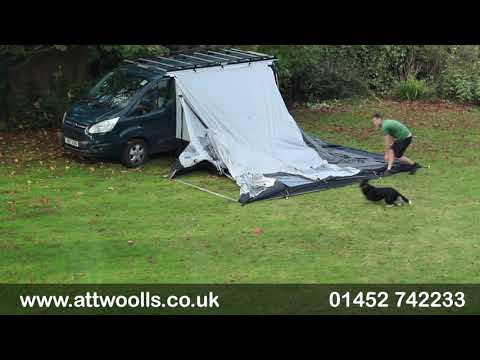 Coleman Journeymaster Deluxe Air Blackout Awning Pitching & Packing Video