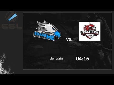 ESL CS:GO 5on5 Major League Winter 2016 Europe - EraseME Gaming vs. Team Just.MSI - de_train