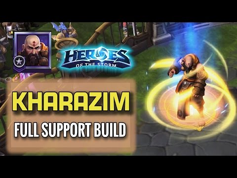 Heroes of the Storm: Hero League Gameplay - Kharazim Full Support Build!