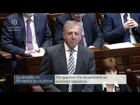 Deputy Danny Healy-Rae - Questions on Promised Legislation - 07.11.2018