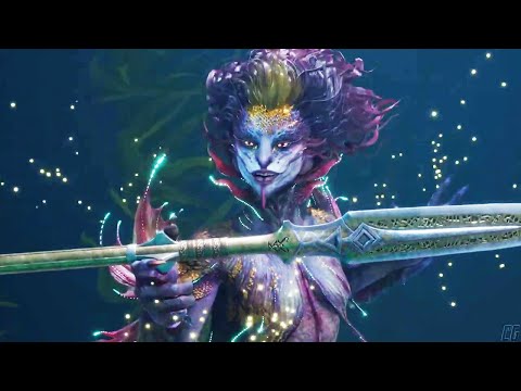 Mermaid creates Draupnir Spear for Kratos - God of War Ragnarok