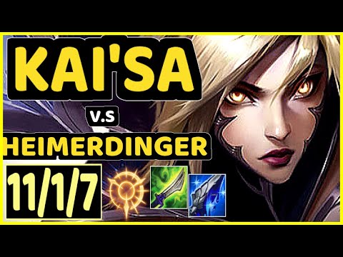 ABLAZEOLIVE (KAI'SA) vs HEIMERDINGER - 11/1/7 KDA BOTTOM ADC CHALLENGER GAMEPLAY - NA