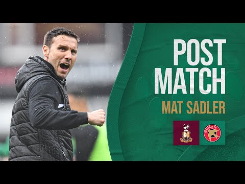 Post-match: Mat Sadler delighted with perfect away win against Bradford City