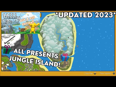 *NEW 2023* ALL 34 PRESENTS on JUNGLE ISLAND! Wobbly Life for PLAYSTATION!! PS4/PS5 Edition!