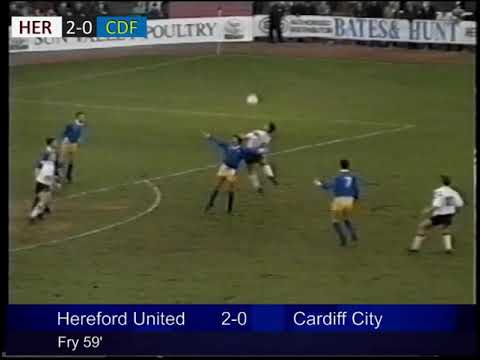 22-02-1992 Hereford United v Cardiff City