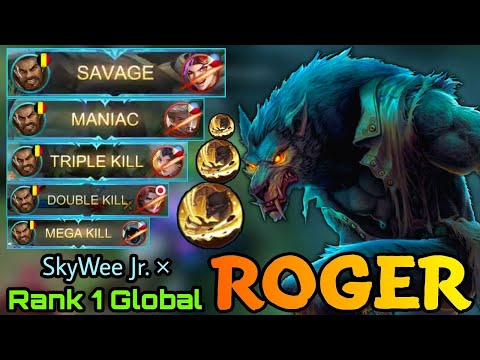 SAVAGE!! Beast Roger Wipeout All Enemies!!   Top 1 Global Roger by SkyWee Jr  ×   MLBB