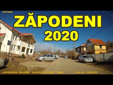Satul ZAPODENI jud Vaslui video febr. 2020