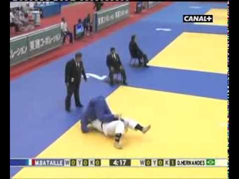 JUDO 2007 World Championships: Matthieu Bataille (FRA) - Daniel Andrey Hernandes (BRA)
