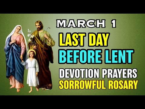 ROSARY TUESDAY, March 1, 2022,   💚 Sorrowful Mysteries 💚 Tuesdays & Fridays