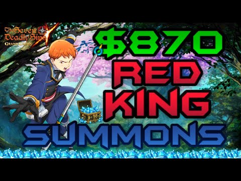 1800 Gems [ Harlequin ] Red King Summons | The king of Fairies banner | 7 Deadly Sins Grand Cross
