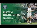 Novak Djokovic vs Jack Draper | First Round Highlights | Wimbledon 2021