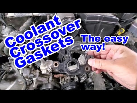 Ford 5.4L 3 Valve Coolant Crossover Gaskets, Both Replaced -The easy way
