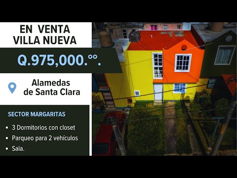 Casa en venta en Alameda de Santa Clara, Sector Margaritas Villa Nueva, Guatemala.