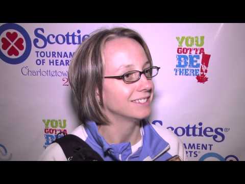 2011 Scotties Tournament of Hearts Draw 3 Media Scrum