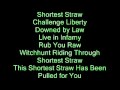 Metallica Shortest Straw Lyrics 