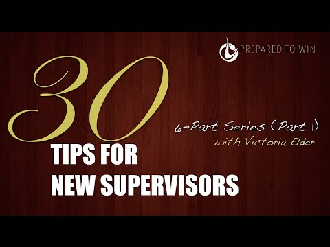 Become the Best Supervisor in the Building (1 of 6) Video