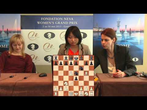 Press Conference Round 7: Anna Ushenina (UKR) - Wenjun Ju (CHN)