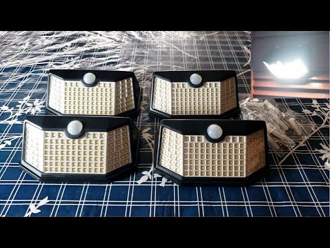 HMCITY Solar Motion Sensor Lights | How To Install Solar Motion Sensor Lights With Velcro Or Screws