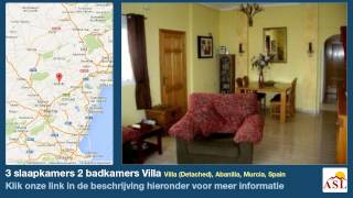 preview picture of video '3 slaapkamers 2 badkamers Villa te Koop in Villa (Detached), Abanilla, Murcia, Spain'