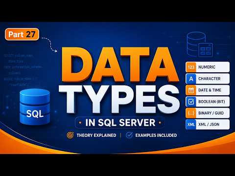 Learn Sql Data Types With Examples Numeric String Date Types Part 27 Sql Tutorial