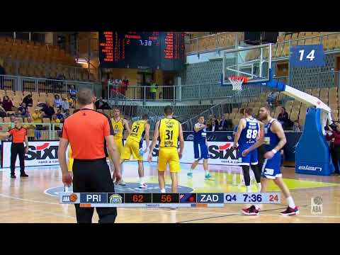Žan Mark Šiško's 19 assists vs. Zadar (Koper Primorska - Zadar, 9.12.2019)
