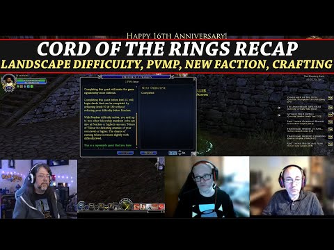 LOTRO: Cord of the Rings w/Vastin&Orion Recap May 12th | Landscape Difficulty, PvMP, New Faction