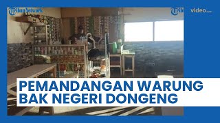 Viral, Pemandangan Warung Sederhana di Atas Awan Bak di Negeri Dongeng