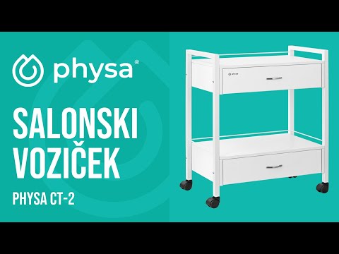 videoposnetek - Salonski voziček - 2 predalov - 62.5 x 40 x 85.5 cm